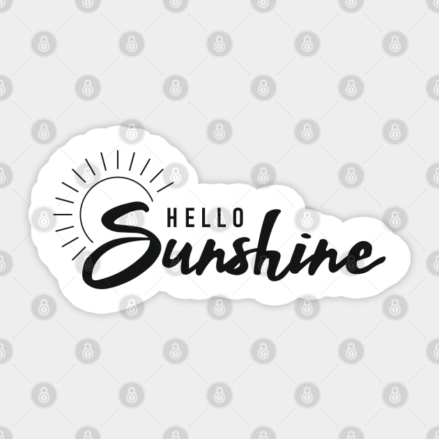 Hello Sunshine Sticker by area-design